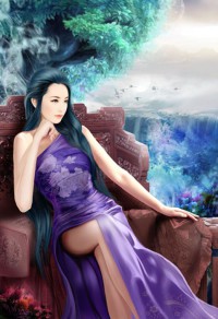 下阶自折樱桃花